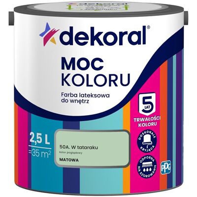 Dekoral Farba Lateksowa Moc Koloru w Tataraku 2,5l Dekoral Dekoral Farba Lateksowa Moc Koloru w Tataraku 2,5l Dekoral