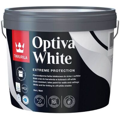Tikkurila Farba Lateksowa Optiva White 2,7L Tikkurila Tikkurila Farba Lateksowa Optiva White 2,7L Tikkurila