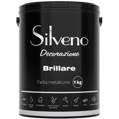 Silveno Farba Metaliczna Brillare 1kg Silveno Decorazione Silveno Farba Metaliczna Brillare 1kg Silveno Decorazione