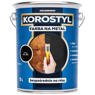 Korostyl Farba Na Metal 3W1 Korostyl Czerwony RAL 3020 5L Goldmurit Korostyl Farba Na Metal 3W1 Korostyl Czerwony RAL 3020 5L Goldmurit