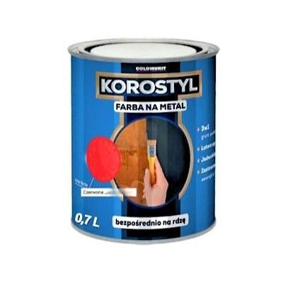 Korostyl Farba Na Metal 3W1 Korostyl Czerwony Tlen RAL 8012 0,7 L Goldmurit Korostyl Farba Na Metal 3W1 Korostyl Czerwony Tlen RAL 8012 0,7 L Goldmurit