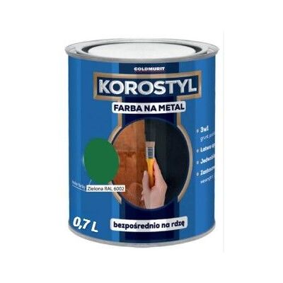 Korostyl Farba Na Metal Korostyl Zielony 6002 0,7L Goldmurit Korostyl Farba Na Metal Korostyl Zielony 6002 0,7L Goldmurit