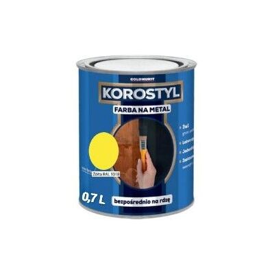 Korostyl Farba Na Metal Korostyl Żółty 1018 0,7L Goldmurit Korostyl Farba Na Metal Korostyl Żółty 1018 0,7L Goldmurit