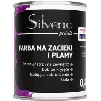 Silveno Farba Na Zacieki i Plamy 0,8L Silveno Silveno Farba Na Zacieki i Plamy 0,8L Silveno