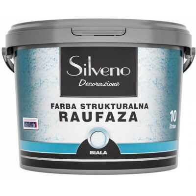 Silveno Farba Strukturalna Raufaza Biała 10L Silveno Silveno Farba Strukturalna Raufaza Biała 10L Silveno