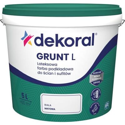 Dekoral Farba Lateksowa Podkładowa 5L Dekoral Dekoral Farba Lateksowa Podkładowa 5L Dekoral