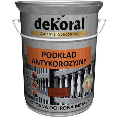 Dekoral Podkład Antykorozyjny Czerwony Tlenkowy 5L Dekoral Dekoral Podkład Antykorozyjny Czerwony Tlenkowy 5L Dekoral