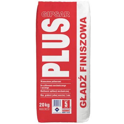 Atlas Gładź Finiszowa Plus Gipsar 20Kg Atlas Atlas Gładź Finiszowa Plus Gipsar 20Kg Atlas