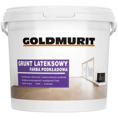 Goldmurit Grunt Lateksowy Farba Podkładowa 5L Goldmurit Goldmurit Grunt Lateksowy Farba Podkładowa 5L Goldmurit