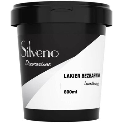 Silveno Lakier Dekoracyjny Bezbarwny 0,8L Silveno Silveno Lakier Dekoracyjny Bezbarwny 0,8L Silveno