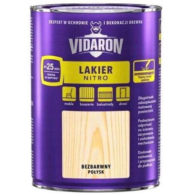 Vidaron LAKIER DO DREWNA NITRO VIDARON 0.75L POŁYSK Vidaron LAKIER DO DREWNA NITRO VIDARON 0.75L POŁYSK