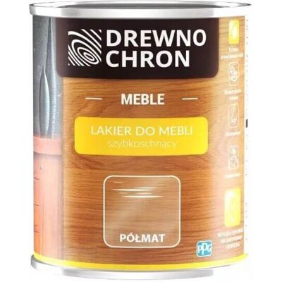 Drewnochron Lakier Do Mebli Bezbarwny Półmat 0,75 L Drewnochron Drewnochron Lakier Do Mebli Bezbarwny Półmat 0,75 L Drewnochron