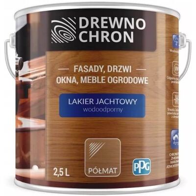 Drewnochron Lakier Jachtowy Uv Półmat 2.5L Drewnochron Drewnochron Lakier Jachtowy Uv Półmat 2.5L Drewnochron