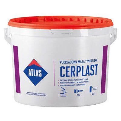Atlas - Cerplast - Biały - 10kg - Masa tynkarska Atlas - Cerplast - Biały - 10kg - Masa tynkarska