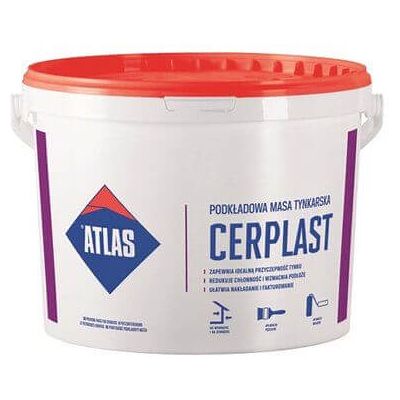 Atlas - Cerplast - Biały - 15kg - Tynkarska masa Atlas - Cerplast - Biały - 15kg - Tynkarska masa