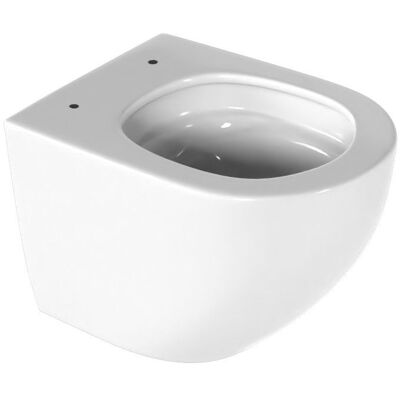 Excellent Miska WC 48 cm Wisząca Bezrantowa Z Systemem Spłukiwania Spin 360 Luqa Biały Połysk CEAC.6403.480.WH Excellent Excellent Miska WC 48 cm Wisząca Bezrantowa Z Systemem Spłukiwania Spin 360 Luqa Biały Połysk CEAC.6403.480.WH Excellent