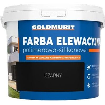 Goldmurit Farba Elewacyjna Polimerowo-Silikonowa Czarna 10l Goldmurit Goldmurit Farba Elewacyjna Polimerowo-Silikonowa Czarna 10l Goldmurit