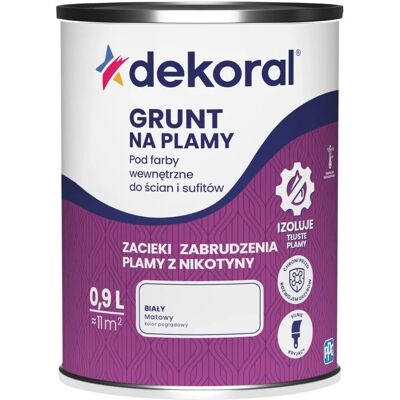 Dekoral - Renostyl Plus - Biała Mat - 0,9L - Primer Dekoral - Renostyl Plus - Biała Mat - 0,9L - Primer