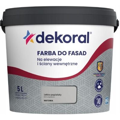 Dekoral Farba Akrylowa Do Fasad Polinit Lekko Popielaty 5L Dekoral Dekoral Farba Akrylowa Do Fasad Polinit Lekko Popielaty 5L Dekoral