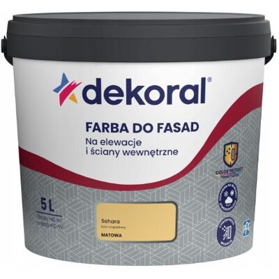 Dekoral Dekoral FARBA DO FASAD Polinit Sahara 5L matowa Dekoral Dekoral FARBA DO FASAD Polinit Sahara 5L matowa