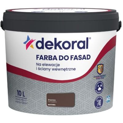 Dekoral Farba Akrylowa Do Fasad Polinit Brązowy 10L Dekoral Dekoral Farba Akrylowa Do Fasad Polinit Brązowy 10L Dekoral