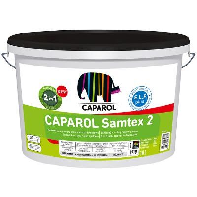 Caparol Caparol Samtex 2 farba lateksowa podkładowo nawierzchniowa 2w1 B1 10L biała Caparol Caparol Samtex 2 farba lateksowa podkładowo nawierzchniowa 2w1 B1 10L biała
