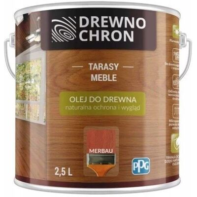 Drewnochron Olej Do Drewna Merbau 2,5L Drewnochron Drewnochron Olej Do Drewna Merbau 2,5L Drewnochron