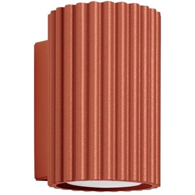 Lampa ścienna Karbon od Sollux Lighting - 10cm Czerwony Oker - Lampa ścienna Lampa ścienna Karbon od Sollux Lighting - 10cm Czerwony Oker - Lampa ścienna