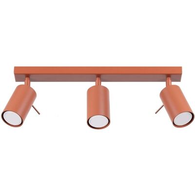 Sollux Lighting Ring Nowoczesny pasek reflektorów 3 światła Czerwony Okrągły - Lampa oświetleniowa Sollux Lighting Ring Nowoczesny pasek reflektorów 3 światła Czerwony Okrągły - Lampa oświetleniowa
