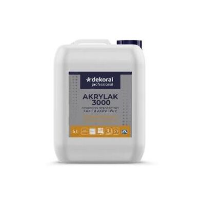 Dekoral Dekoral Professional Akrylak 3000 Lakier Lamperyjny Półmat 5L Dekoral Dekoral Dekoral Professional Akrylak 3000 Lakier Lamperyjny Półmat 5L Dekoral