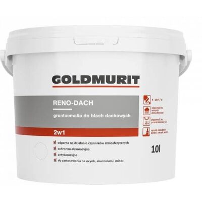 Goldmurit Farba Gruntoemalia Do Dachów Reno Dach Brązowy Ral 8017 10L Goldmurit Goldmurit Farba Gruntoemalia Do Dachów Reno Dach Brązowy Ral 8017 10L Goldmurit