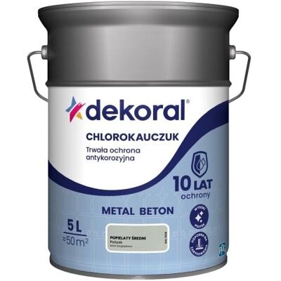 Dekoral Emalia Chlorokauczukowa Strong Popielaty Średni RAL 7038 5L Dekoral Dekoral Emalia Chlorokauczukowa Strong Popielaty Średni RAL 7038 5L Dekoral