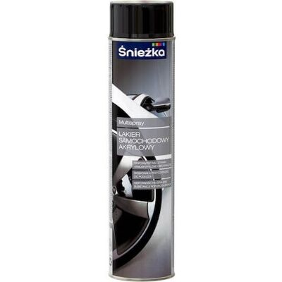 Śnieżka Spray Samochodowy Czarny Połysk 600 ml Śnieżka Śnieżka Spray Samochodowy Czarny Połysk 600 ml Śnieżka