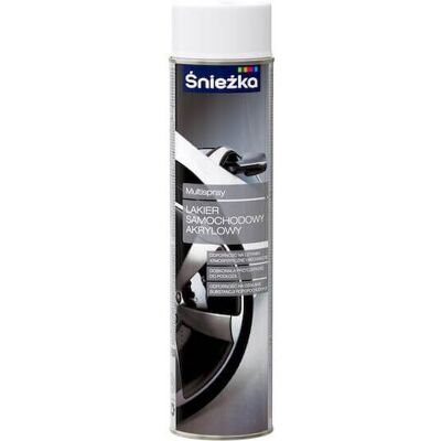 Śnieżka Spray Samochodowy Biały Połysk 600 ml Śnieżka Śnieżka Spray Samochodowy Biały Połysk 600 ml Śnieżka