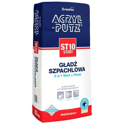 Śnieżka - Acryl Putz Start - ST10 - Gładź szpachlowa Śnieżka - Acryl Putz Start - ST10 - Gładź szpachlowa