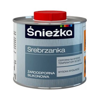 Śnieżka Farba Silikonowa Srebrzanka Żaroodporna Srebrna 0,8L Śnieżka Śnieżka Farba Silikonowa Srebrzanka Żaroodporna Srebrna 0,8L Śnieżka