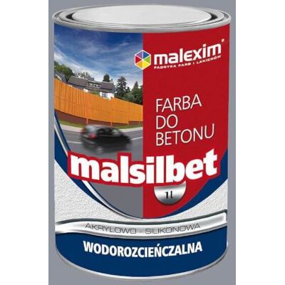 Malexim Farba Akrylowo-Silikonowa Malsilbet Szary Jasny 0,7L Malexim Malexim Farba Akrylowo-Silikonowa Malsilbet Szary Jasny 0,7L Malexim