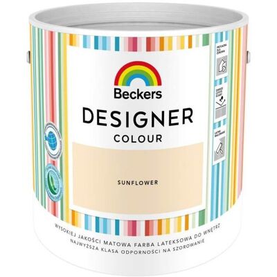 Beckers Farba Lateksowa Designer Colour Sunflower 2,5L Beckers Beckers Farba Lateksowa Designer Colour Sunflower 2,5L Beckers
