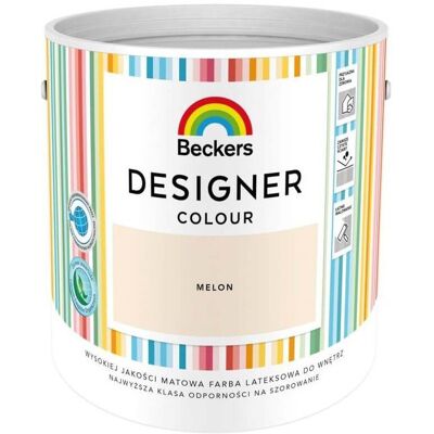 Beckers Farba Lateksowa Designer Colour Melon 2,5L Beckers Beckers Farba Lateksowa Designer Colour Melon 2,5L Beckers