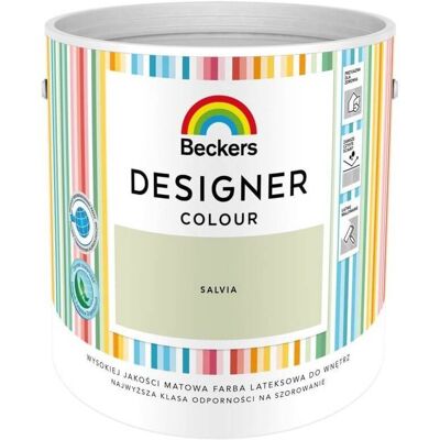 Beckers Farba Lateksowa Designer Colour Salvia 2,5L Beckers Beckers Farba Lateksowa Designer Colour Salvia 2,5L Beckers