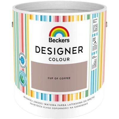 Beckers Farba Lateksowa Designer Colour Cup Of Coffee 2,5L Beckers Beckers Farba Lateksowa Designer Colour Cup Of Coffee 2,5L Beckers