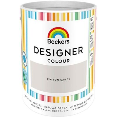 Beckers Farba Lateksowa Designer Colour Cotton Candy 5L Beckers Beckers Farba Lateksowa Designer Colour Cotton Candy 5L Beckers