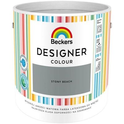 Beckers Farba Lateksowa Designer Colour Stony Beach 2,5L Beckers Beckers Farba Lateksowa Designer Colour Stony Beach 2,5L Beckers
