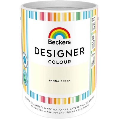 Beckers Farba Lateksowa Designer Colour Panna Cotta 5L Beckers Beckers Farba Lateksowa Designer Colour Panna Cotta 5L Beckers