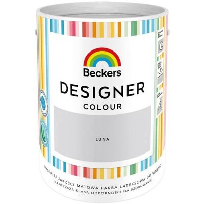 Beckers Farba Lateksowa Designer Colour Luna Mat 5L Beckers Beckers Farba Lateksowa Designer Colour Luna Mat 5L Beckers