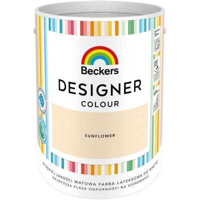 Beckers Farba Lateksowa Designer Colour Sunflower 5L Beckers Beckers Farba Lateksowa Designer Colour Sunflower 5L Beckers