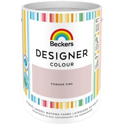 Beckers Farba Lateksowa Designer Colour Powder Pink 5L Beckers Beckers Farba Lateksowa Designer Colour Powder Pink 5L Beckers