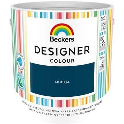 Beckers Farba Lateksowa Designer Colour Admiral 2,5L Beckers Beckers Farba Lateksowa Designer Colour Admiral 2,5L Beckers