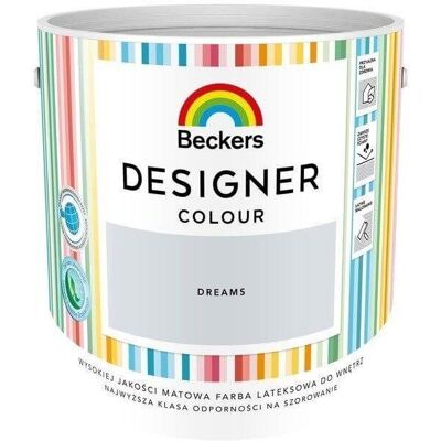 Beckers Farba Lateksowa Designer Colour Dreams 2,5L Beckers Beckers Farba Lateksowa Designer Colour Dreams 2,5L Beckers