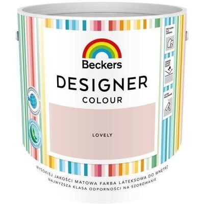 Beckers Farba Lateksowa Designer Colour Lovely 2,5L Beckers Beckers Farba Lateksowa Designer Colour Lovely 2,5L Beckers